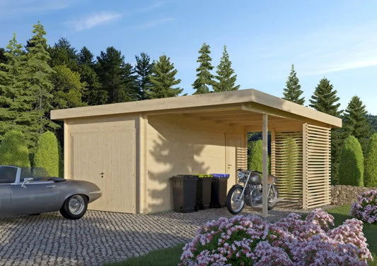 Garasje Brian – integrert carport